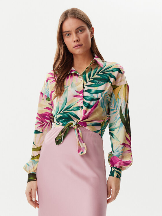 Guess Guess Košile W5GH0IWH9C2 Barevná Classic Fit