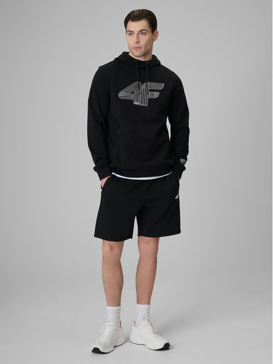 4F 4F Szorty sportowe COMMERCIAL 3 Czarny Regular Fit