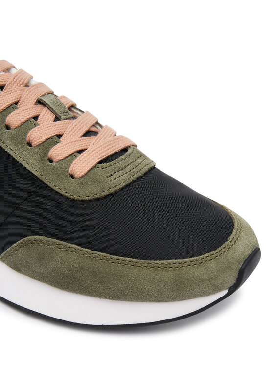 Calvin Klein Calvin Klein Sneakers Retro Runner Lace Up Nylon Mg YW0YW01990 Nero