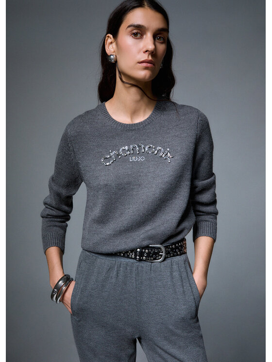 Liu Jo Liu Jo Maglione TF6160MA22SL9484 Grigio Regular Fit