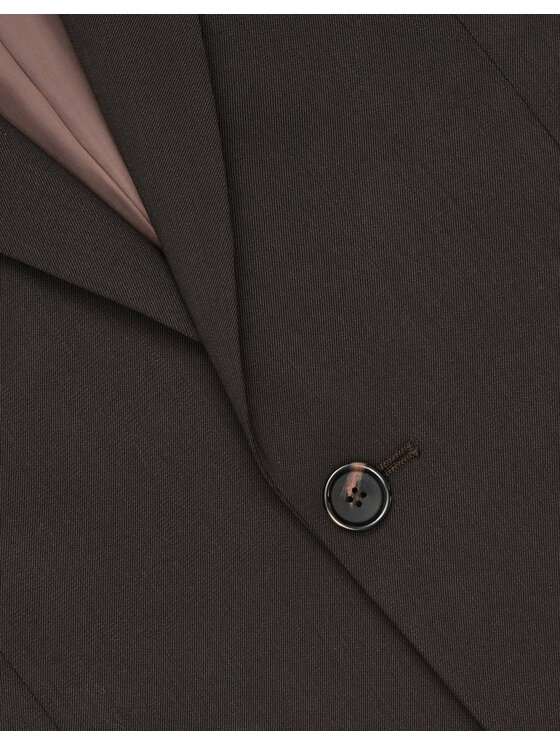 Borgio Borgio Marynarka gualdo_01_br Brązowy Slim Fit