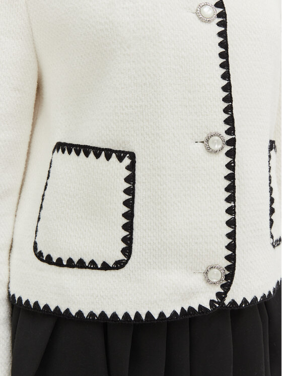 Guess Guess Cardigan W5RN20 WGVQ2 Écru Regular Fit