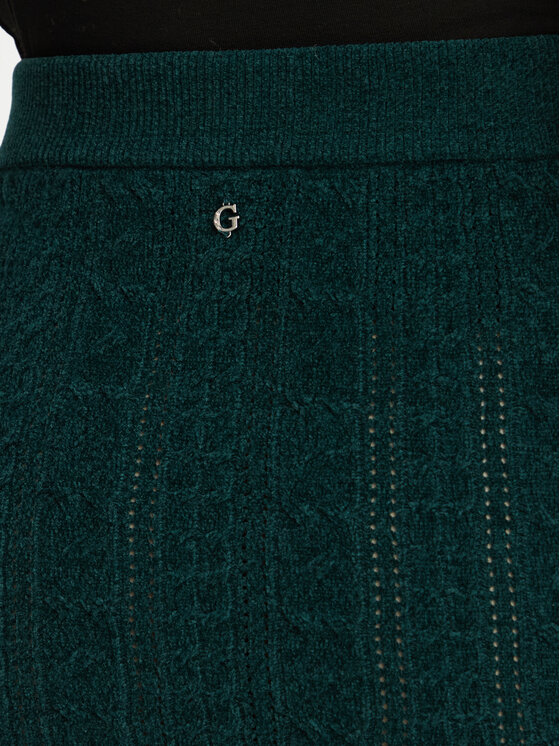 Guess Guess Mini suknja W6BD12 Z1442 Tamno zelena