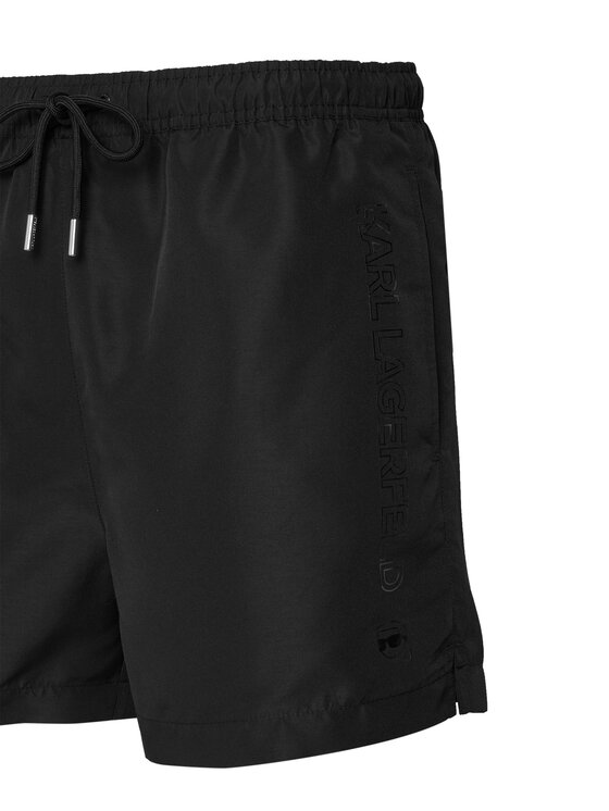 KARL LAGERFELD KARL LAGERFELD Szorty kąpielowe B1M46001 Czarny Regular Fit