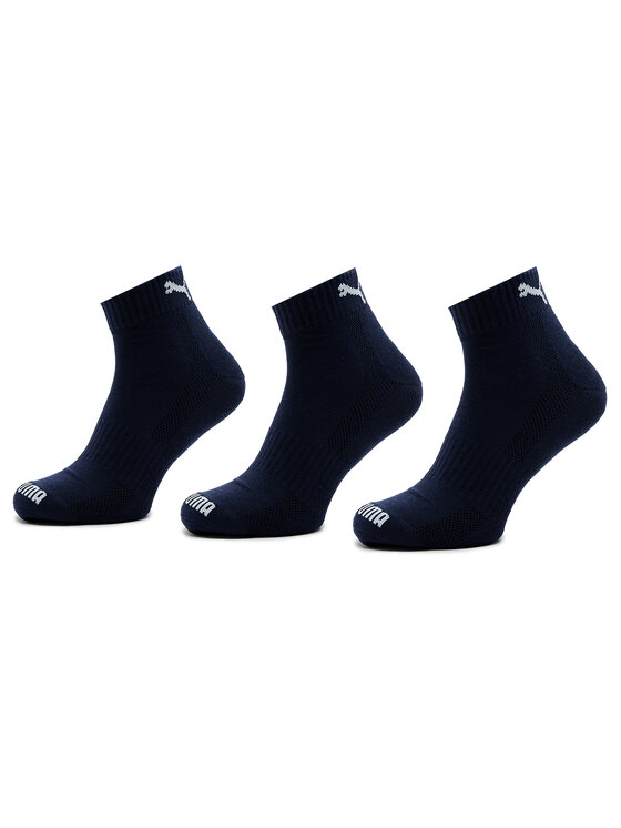 Puma Súprava 2 párov vysokých ponožiek unisex Cushioned Quarter 3P Unisex 907943 Tmavomodrá