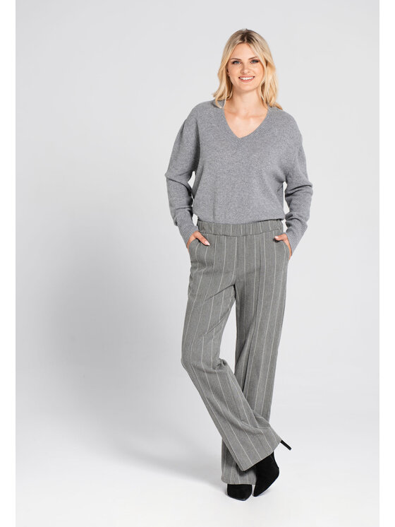 Look Made With Love Look Made With Love Spodnie materiałowe Myke Look 260 grey Szary Classic Fit