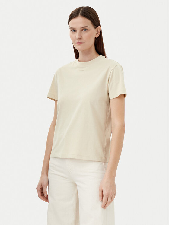 Calvin Klein Calvin Klein Tricou Nano Logo K20K207519 Bej Regular Fit