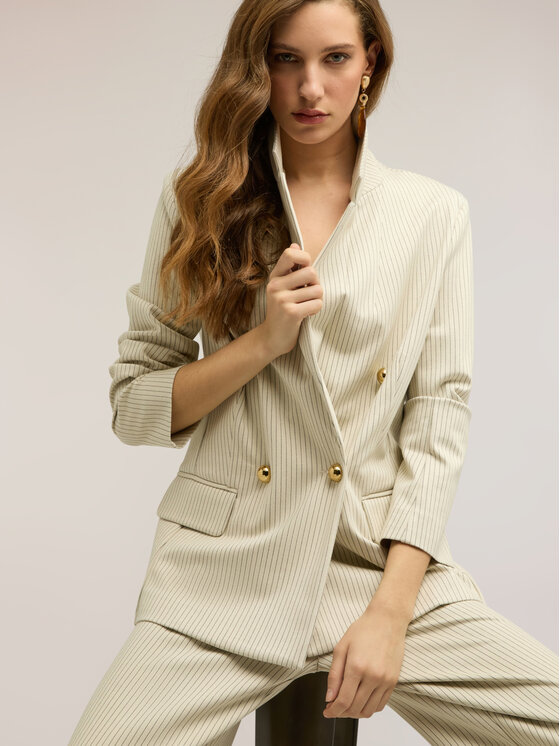 Motivi Motivi Giacca di transizione Q035Q101058N0S1 Bianco Regular Fit