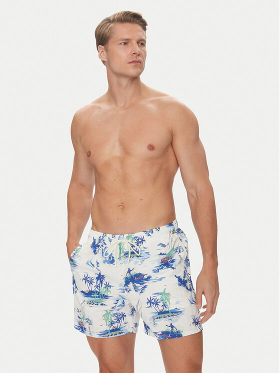 Tommy Hilfiger Tommy Hilfiger Szorty kąpielowe UM0UM03491 Kolorowy Regular Fit