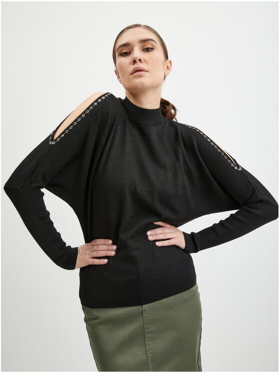 Sweter, rozmiar M, Czarny, 540145-660000//L