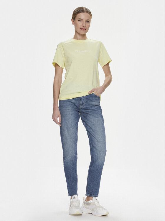 Calvin Klein Calvin Klein T-shirt Hero Logo K20K205448 Žuta Regular Fit