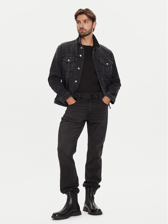 Wrangler Wrangler Jeansy Greensboro 112371640 Szary Straight Fit