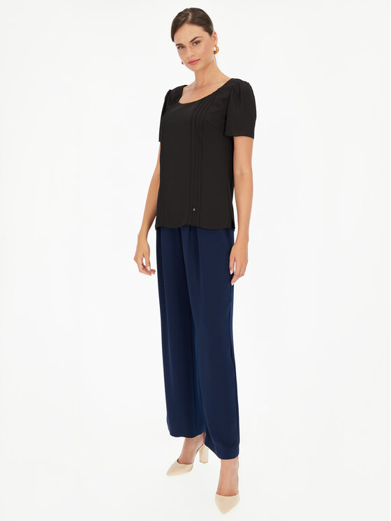 Potis & Verso Potis & Verso Bluzka Francesca Czarny Regular Fit