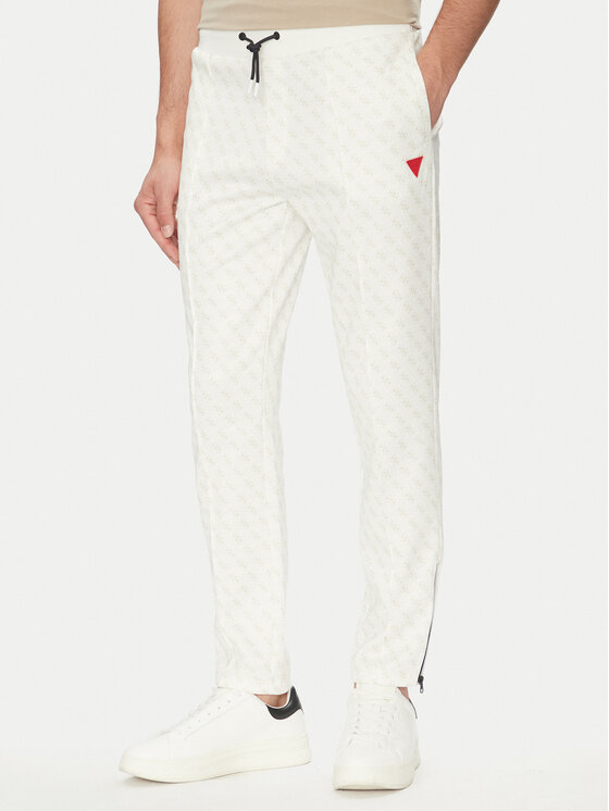 Guess Teplákové nohavice Korbin Z2BB05 FL04Q Écru Regular Fit