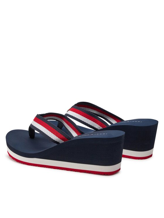 Tommy Hilfiger Tommy Hilfiger Σαγιονάρες Corporate Wedge Beach Sandal FW0FW07987 Έγχρωμο