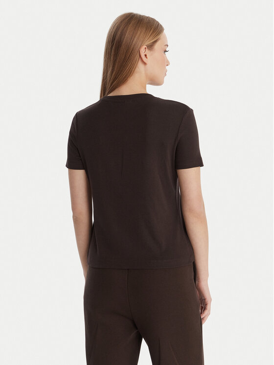 Guess Guess T-shirt V6RI17 KD741 Smeđa Regular Fit