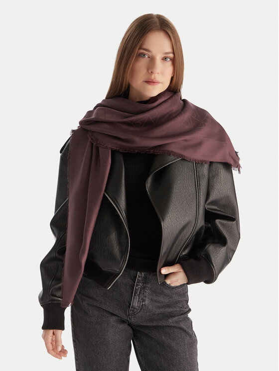 Calvin Klein Calvin Klein Foulard Emblem Aop Tonal LV04D8063G Bordeaux