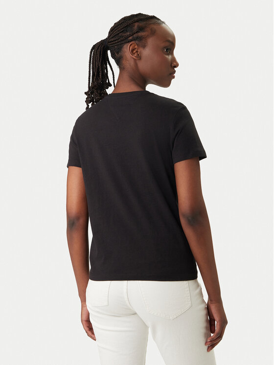 Tommy Jeans Tommy Jeans Тишърт DW0DW22277 Черен Regular Fit