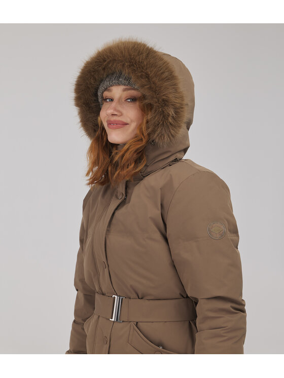 Lee Cooper Lee Cooper Kurtka przejściowa JOYCE Brązowy Regular Fit