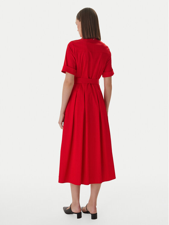 LOLA CASADEMUNT LOLA CASADEMUNT Haljina košulja LS2616089 Crvena Regular Fit