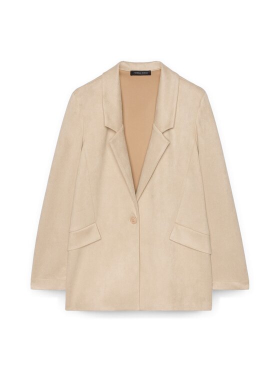 Fiorella Rubino Fiorella Rubino Giacca di transizione R165L000327N002 Crema Regular Fit