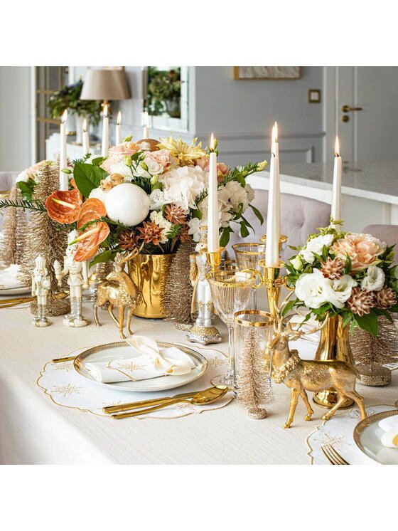 Roseberry Home Roseberry Home Obrus Shiny Goldenline Złoty