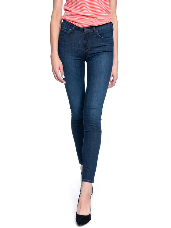 Lee Lee Jeansy SCARLETT Niebieski Skinny Fit