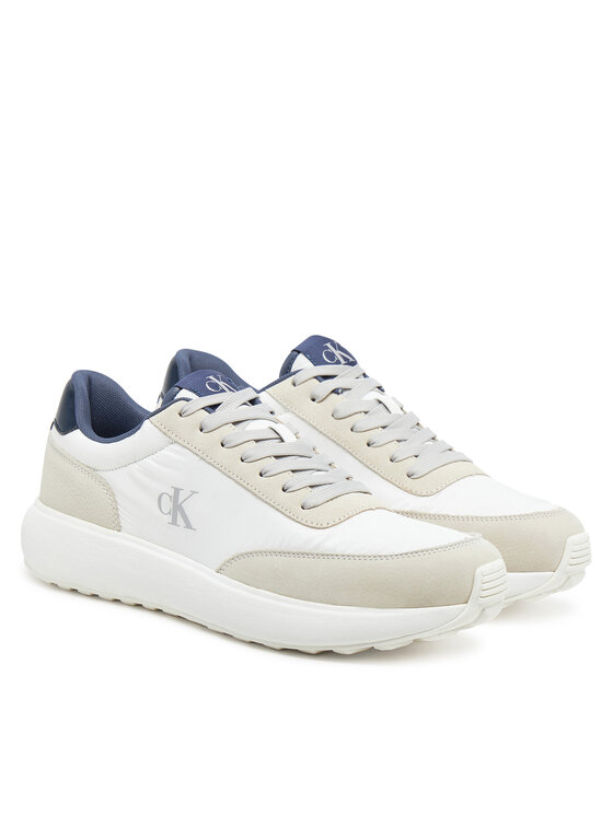 Calvin Klein Jeans Calvin Klein Jeans Снікерcи Athleisure Runner Laceup Mix YM0YM01195 Білий