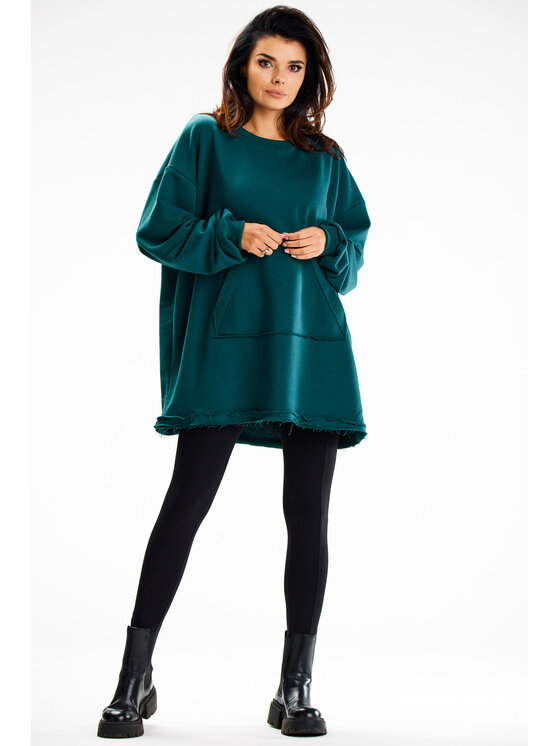 Infinite You Infinite You Felpa M335 Verde Basic Fit