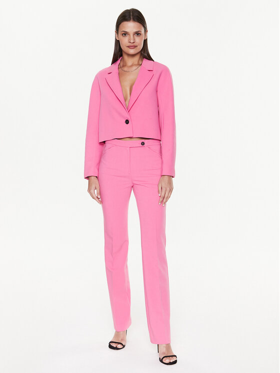 Sisley Sisley Giacca da abito 2OLVLW00Y Rosa Relaxed Fit