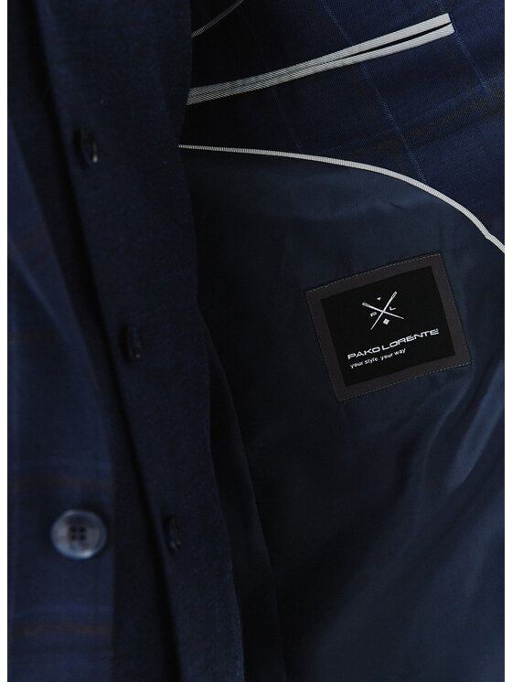 Pako Lorente Pako Lorente Marynarka P24SF-3G-012 Granatowy Slim Fit