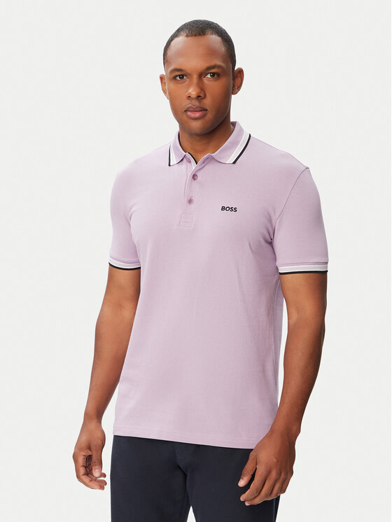 BOSS Tricou polo Paddy 50469055 Roz deschis Regular Fit