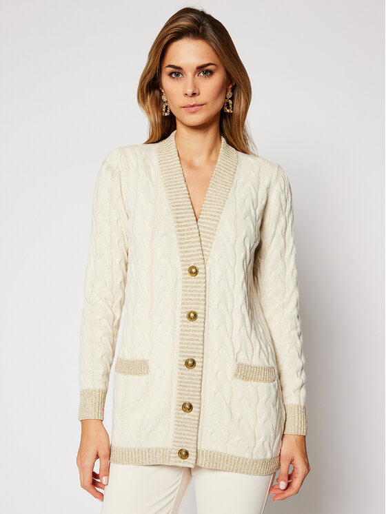 Luisa Spagnoli Luisa Spagnoli Strickjacke Ciclone 057179 Beige Regular Fit