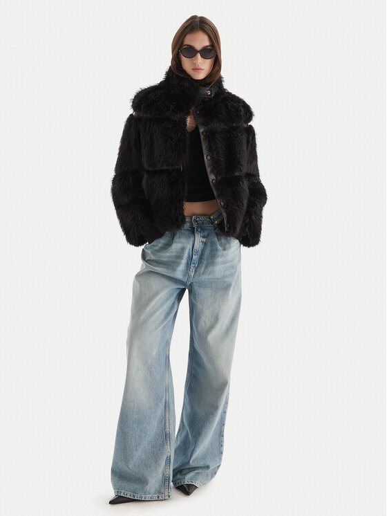 Patrizia Pepe Patrizia Pepe Szőrme 2O0174 E077 K103 Fekete Regular Fit