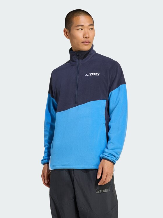 adidas adidas Bluza techniczna Terrex Multi Climawarm Fleece Błękitny Regular Fit