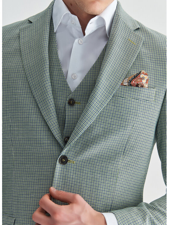 Pako Lorente Pako Lorente Marynarka P22SP-3X-005 Zielony Slim Fit