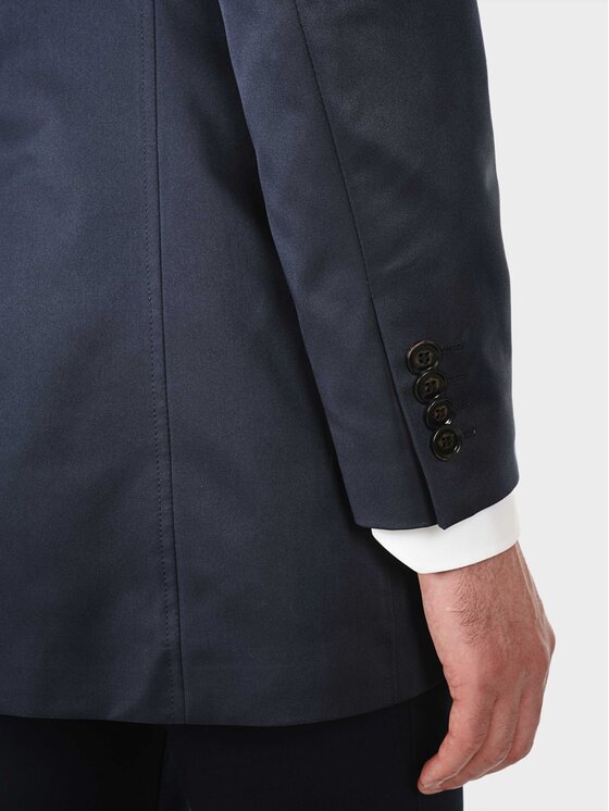 Evenemen Evenemen Płaszcz przejściowy MARKIZ Granatowy Slim Fit