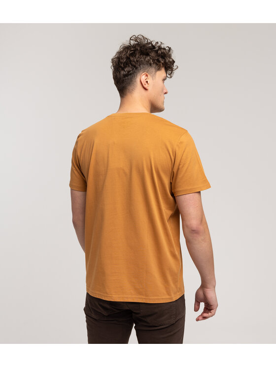 Lee Cooper Lee Cooper T-Shirt OBUTCH 0875 Brązowy Regular Fit