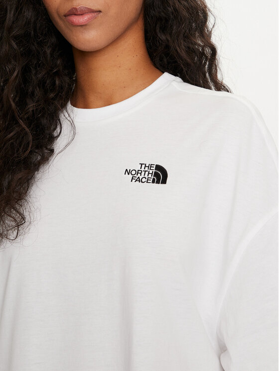 The North Face The North Face Každodenní šaty Simple Dome NF0A87NF Bílá Relaxed Fit