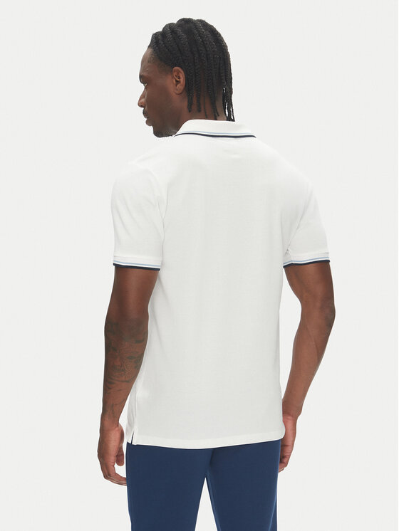 Lindbergh Lindbergh Polo 30-404010 Biały Relaxed Fit