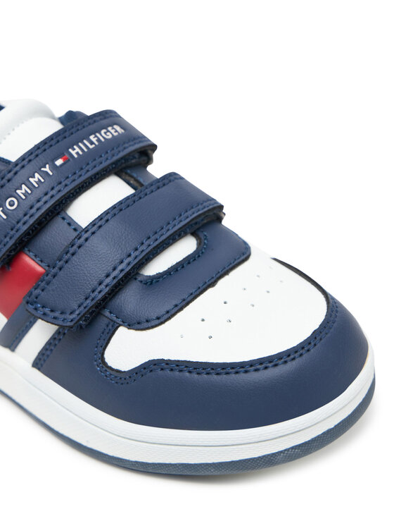 Tommy Hilfiger Tommy Hilfiger Snīkeri Flag Low Cut Velcro Sneaker T1X9-33841-1355X S Tumši zils