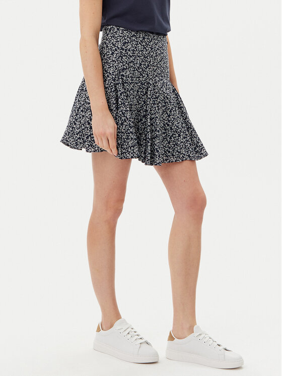 Pepe Jeans Pepe Jeans Trapézová sukně Cassandra PL901196 Tmavomodrá Regular Fit