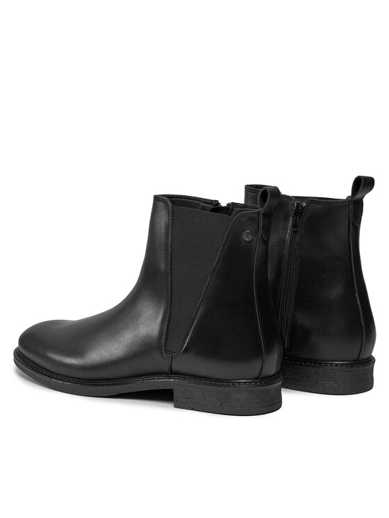 Jack&Jones Jack&Jones Kotníková obuv s elastickým prvkem 12241133 Černá