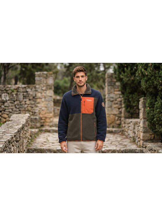 Geographical Norway Geographical Norway Polar WZ8069H/GN-NAVY Granatowy Reglan Fit