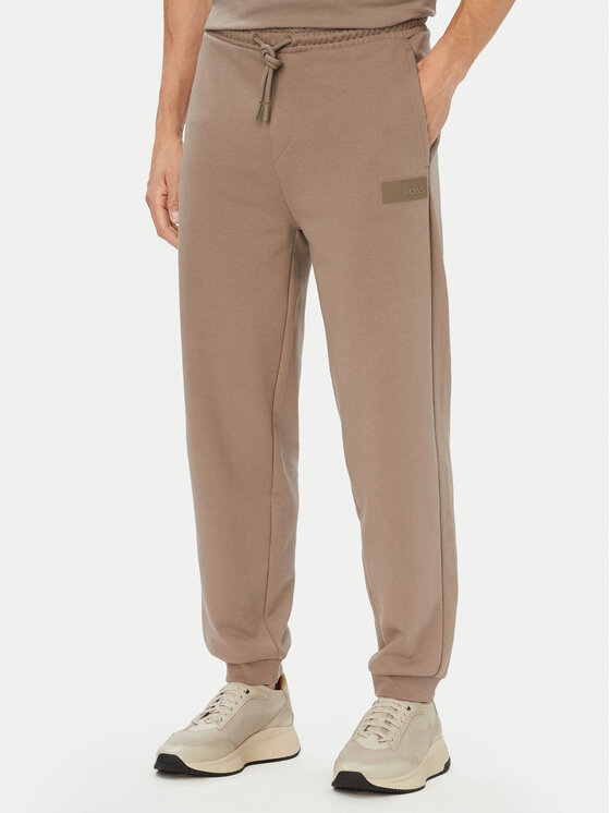 BOSS BOSS Jogginghose JT_Long 50564096 Dunkelbeige Relaxed Fit