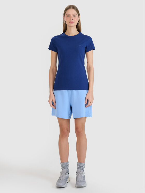 4F 4F T-Shirt NOS Granatowy Slim Fit
