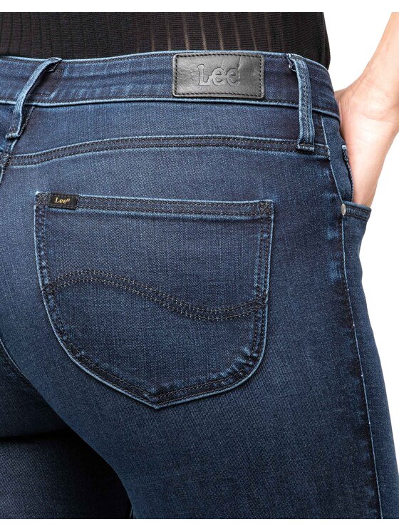 Lee Lee Jeansy Scarlett Polished Indigo Granatowy Skinny Fit