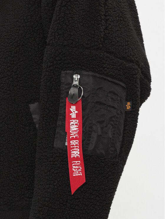 Alpha Industries Alpha Industries Μπόμπερ μπουφάν MA-1 VF Teddy 108003 Μαύρο Regular Fit