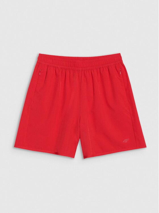 4F 4F Plážové šortky 4FWSS25UBDSF149-62S Červená Regular Fit