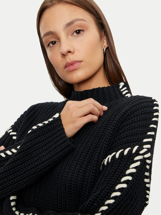 Vero Moda Vero Moda Πουλόβερ New Cream 10313514 Μαύρο Loose Fit